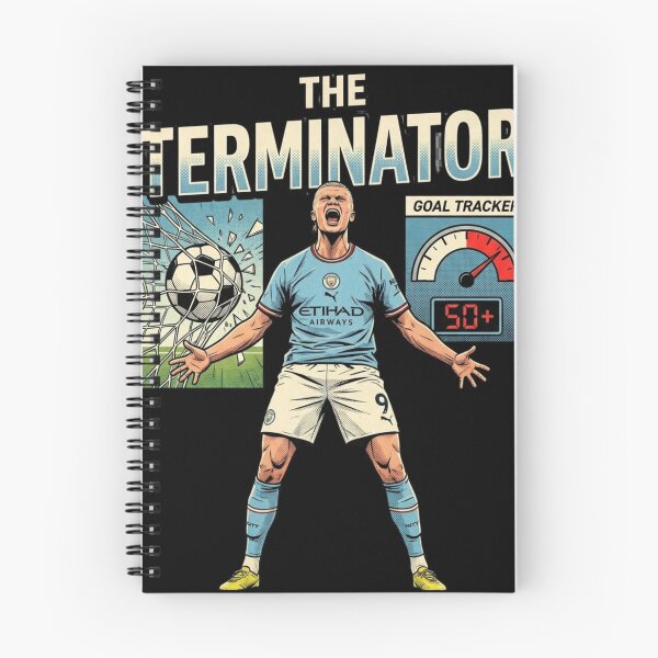 Item preview, The Terminator erling Football Striker Goal Tracker haaland designed and sold by thenewall.
