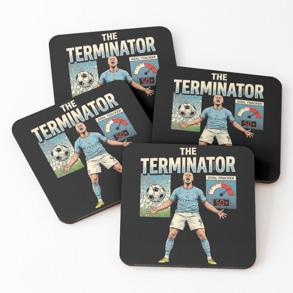 Item preview, The Terminator erling Football Striker Goal Tracker haaland designed and sold by thenewall.
