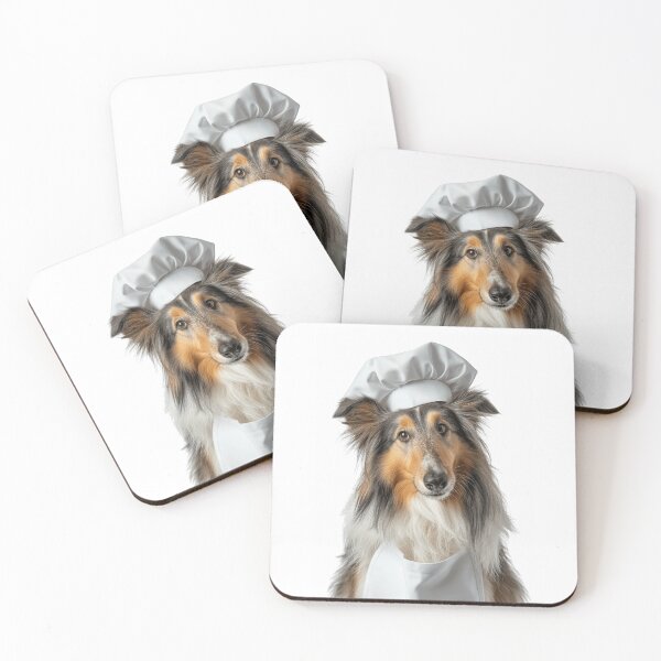 Item preview, Funny Collie Dog Chef Realistic Animal Cooking Humor Art designed and sold by LazyOwlStore.