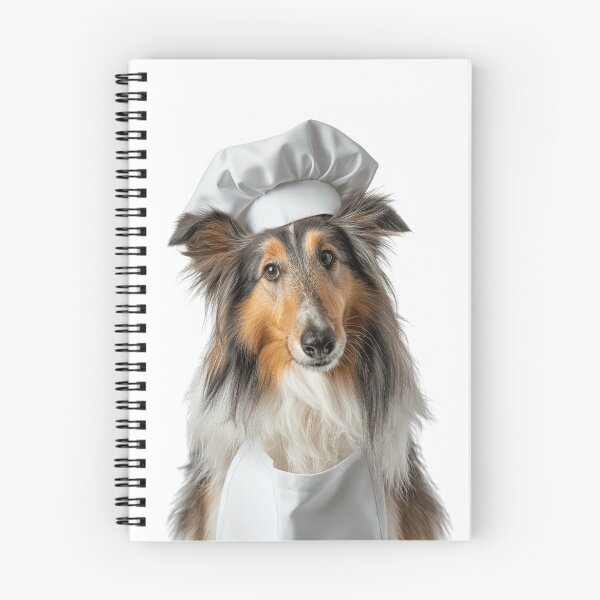 Item preview, Funny Collie Dog Chef Realistic Animal Cooking Humor Art designed and sold by LazyOwlStore.