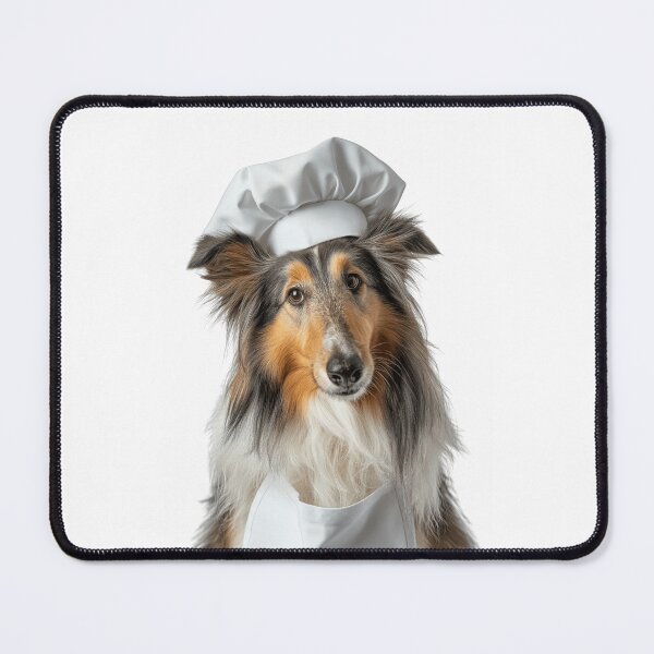 Item preview, Funny Collie Dog Chef Realistic Animal Cooking Humor Art designed and sold by LazyOwlStore.
