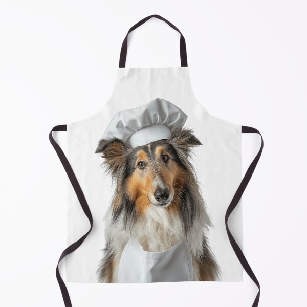 Item preview, Funny Collie Dog Chef Realistic Animal Cooking Humor Art designed and sold by LazyOwlStore.