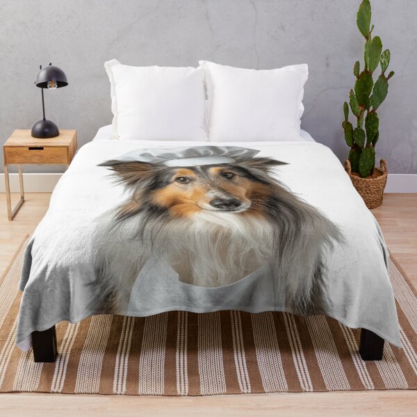 Item preview, Funny Collie Dog Chef Realistic Animal Cooking Humor Art designed and sold by LazyOwlStore.