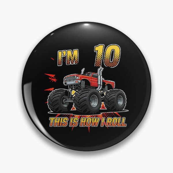Item preview, I'm 10 This Is How I Roll Monster Truck Birthday Boy Girl Ten Year Old designed and sold by PopStars1993.