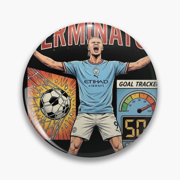 Item preview, The Terminator erling haaland Football Striker Goal Machine designed and sold by thenewall.