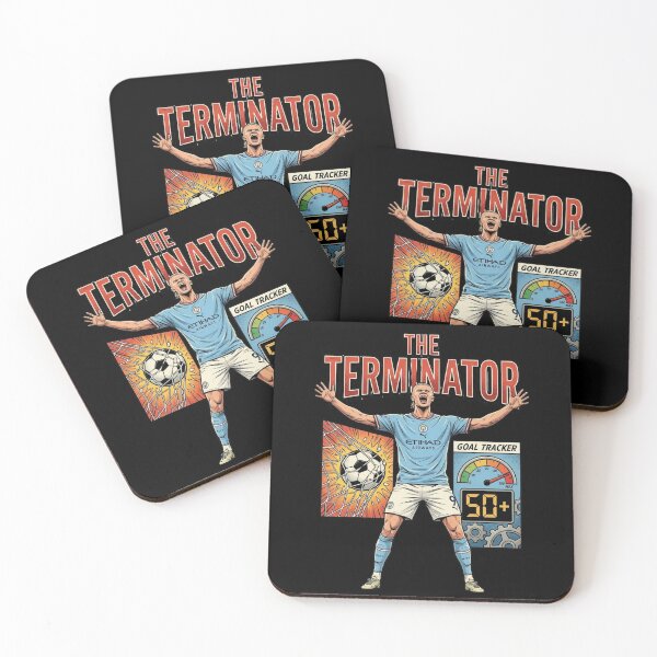 Item preview, The Terminator erling haaland Football Striker Goal Machine designed and sold by thenewall.