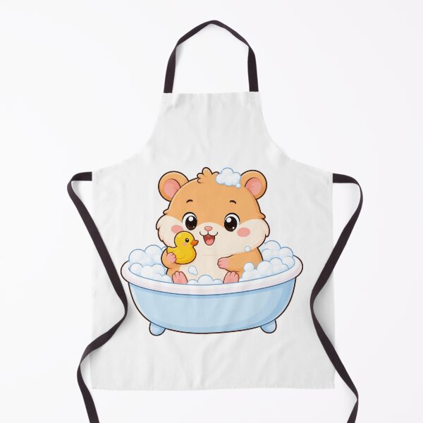Item preview, Cute Hamster Taking Bubble Bath Kawaii Cartoon Bath Time Design designed and sold by Seculinator.