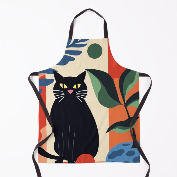 Item preview, Abstract Black Cat Boho Botanical Floral designed and sold by FaizArtShop.