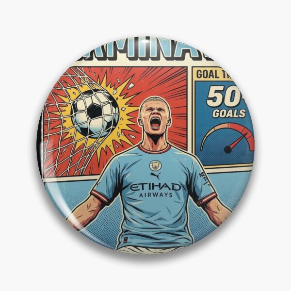 Item preview, The Terminator erling haaland Football Striker Pop Art  designed and sold by thenewall.