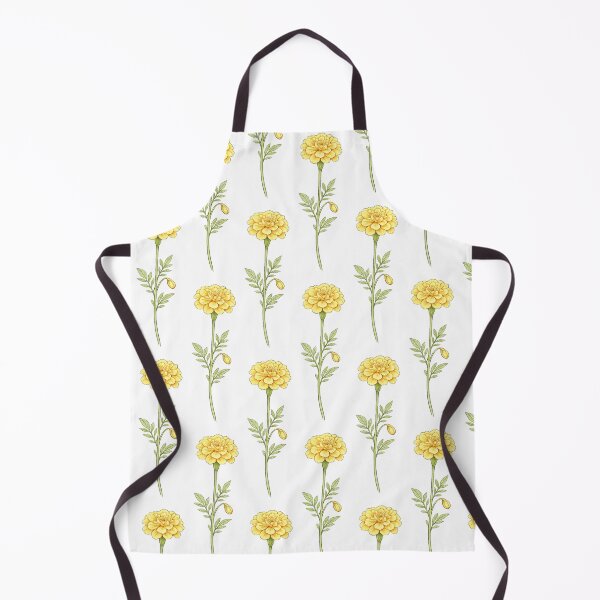 Item preview, Marigold in delicate botanical detail designed and sold by Side Quest Co..
