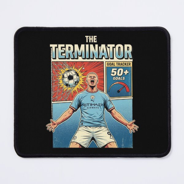 Item preview, The Terminator erling haaland Football Striker Pop Art designed and sold by thenewall.