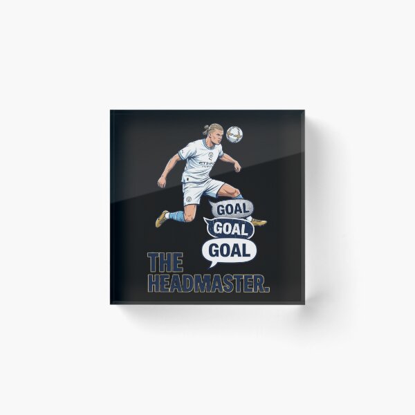 Item preview, The Headmaster Football Striker Volley Art erling haaland designed and sold by thenewall.