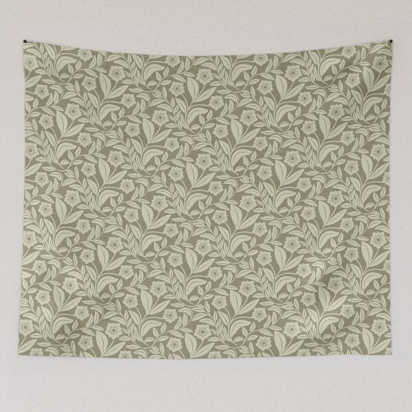 Item preview, Heritage Floral Vine Pattern in Grey | Timeless Botanical Print designed and sold by MizzleInk.