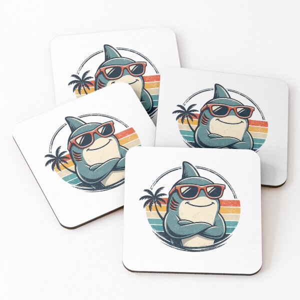 Item preview, Cool Retro Shark Wearing Sunglasses Vintage designed and sold by Moizento.