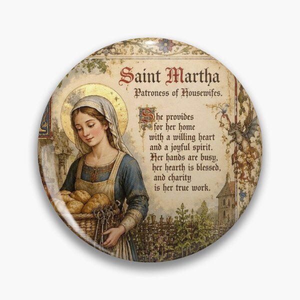 Item preview, Saint Martha and the Tarasque - Medieval illuminated manuscript designed and sold by Natalia-Vlad.