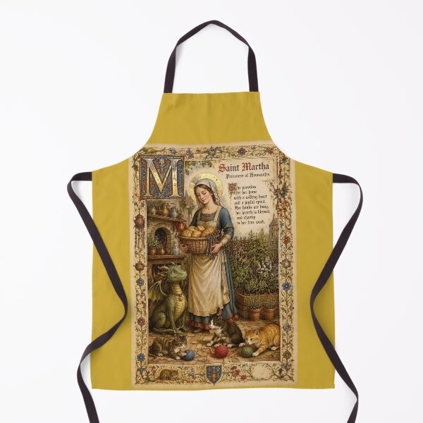 Item preview, Saint Martha and the Tarasque - Medieval illuminated manuscript designed and sold by Natalia-Vlad.