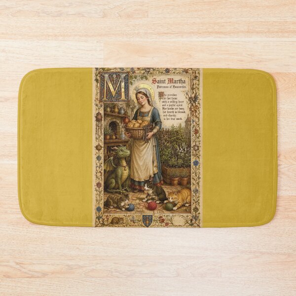 Item preview, Saint Martha and the Tarasque - Medieval illuminated manuscript designed and sold by Natalia-Vlad.