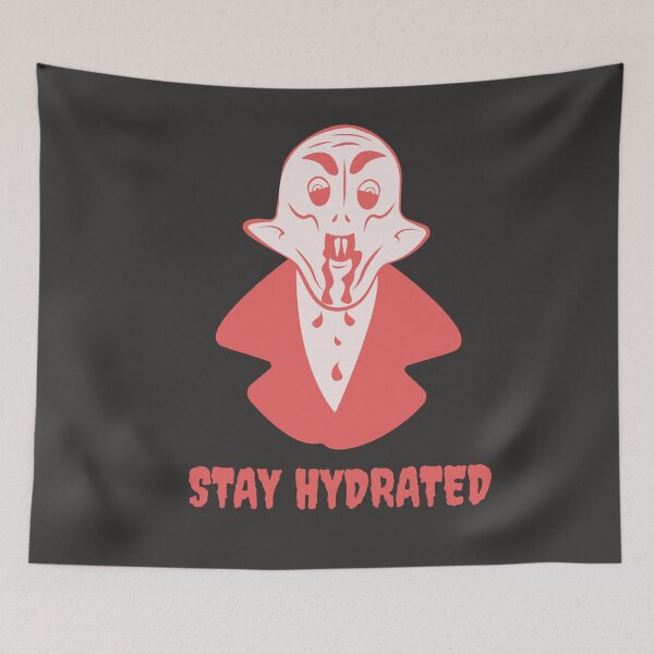Item preview, Funny Nosferatu Stay Hydrated Gothic Illustration designed and sold by beboplab.