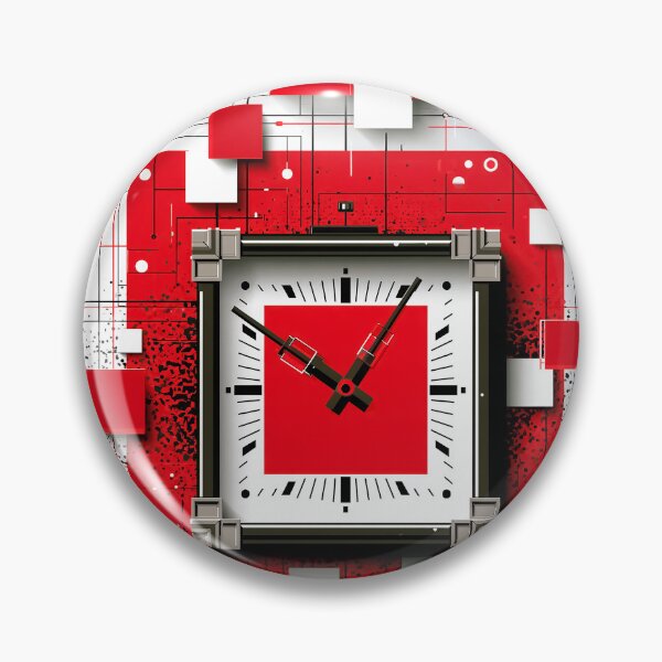 Item preview, Abstract clock geometric design art designed and sold by TanyaLovus.