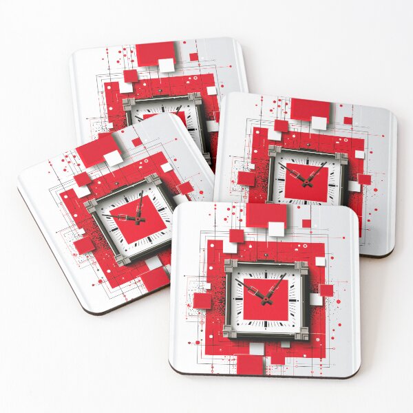 Item preview, Abstract clock geometric design art designed and sold by TanyaLovus.