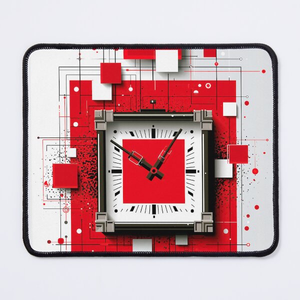 Item preview, Abstract clock geometric design art designed and sold by TanyaLovus.