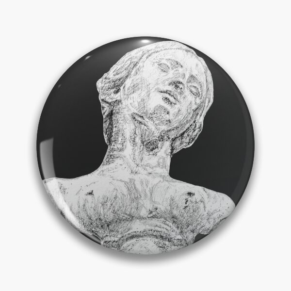 Item preview, Ancient Artifact Series - Female Bust from Ham House and Gardens Black designed and sold by ECMazur Art.
