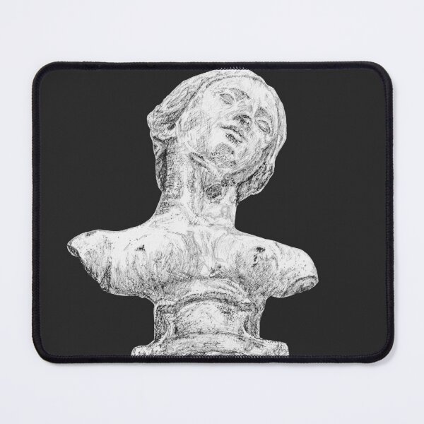 Item preview, Ancient Artifact Series - Female Bust from Ham House and Gardens Black designed and sold by ECMazur Art.
