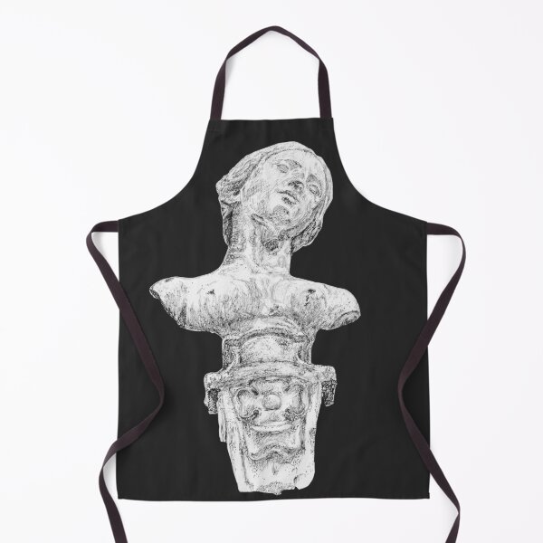 Item preview, Ancient Artifact Series - Female Bust from Ham House and Gardens Black designed and sold by ECMazur Art.