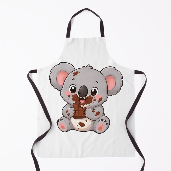 Item preview, Cute Koala Eating Chocolate Kawaii Cartoon Sweet Treat Design designed and sold by Seculinator.
