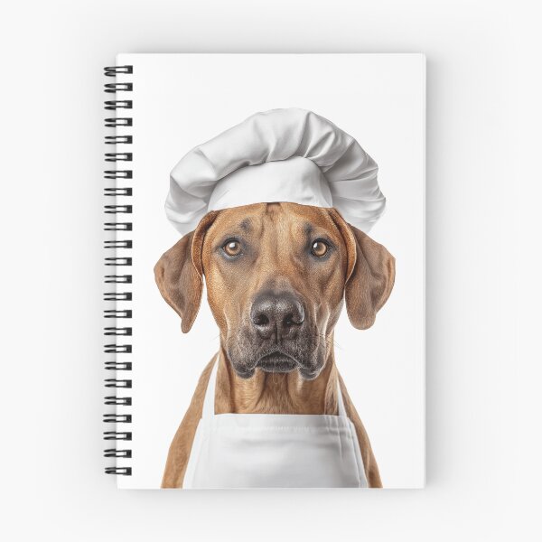 Item preview, Funny Rhodesian Ridgeback Dog Chef Realistic Animal Cooking Humor Art designed and sold by LazyOwlStore.