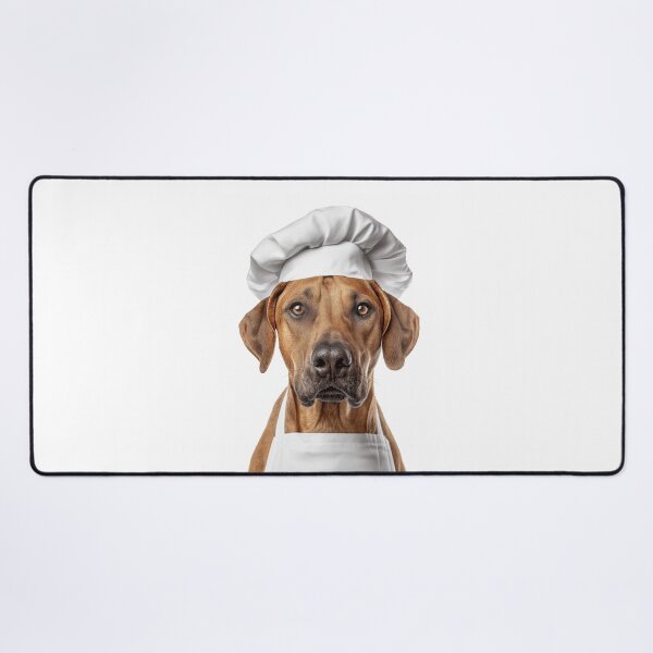 Item preview, Funny Rhodesian Ridgeback Dog Chef Realistic Animal Cooking Humor Art designed and sold by LazyOwlStore.