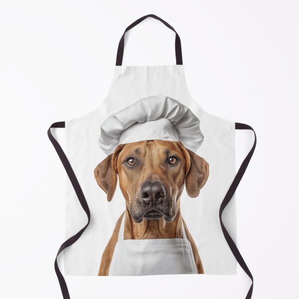 Item preview, Funny Rhodesian Ridgeback Dog Chef Realistic Animal Cooking Humor Art designed and sold by LazyOwlStore.