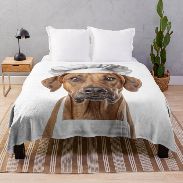 Item preview, Funny Rhodesian Ridgeback Dog Chef Realistic Animal Cooking Humor Art designed and sold by LazyOwlStore.