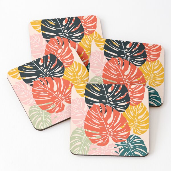 Item preview, Abstract Colorful Monstera Leaves Boho Botanical designed and sold by FaizArtShop.