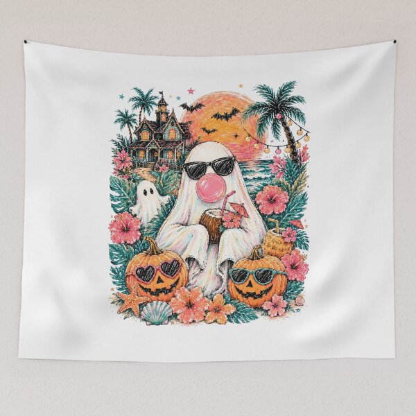 Item preview, Tropical Halloween Ghost Beach Party designed and sold by NightSpell.