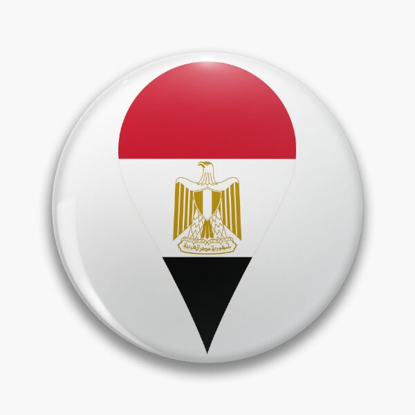 Item preview, Egypt Flag Location Pin Map Marker | Egyptian Destination GPS Icon designed and sold by NTGUILTY.