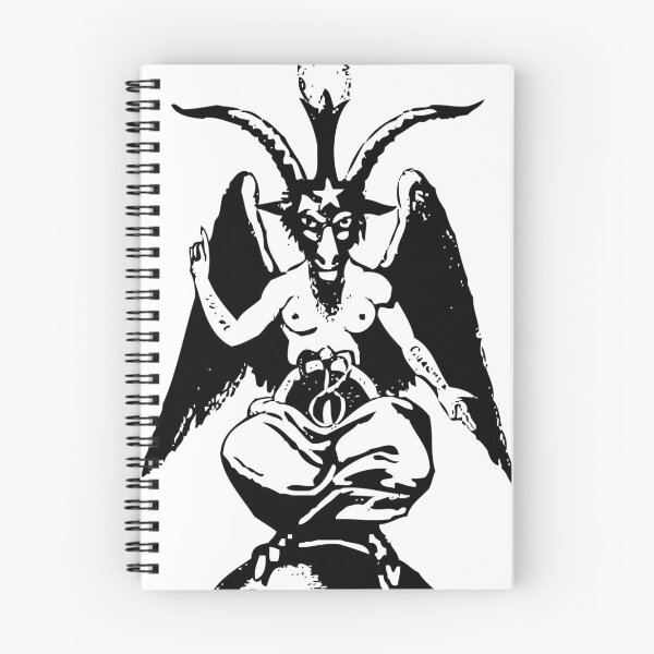 Item preview, Baphomet Occult Woodcut Satanic Goth Art designed and sold by Lilith.3x313 Vault.