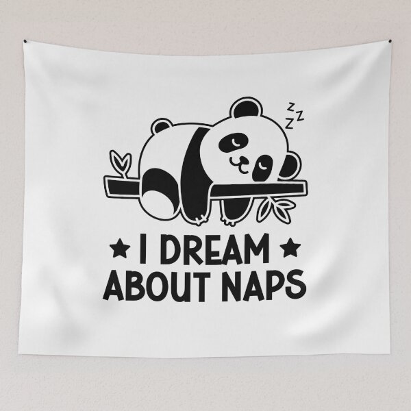 Item preview, I Dream About Naps Funny Lazy Panda Bear designed and sold by gunaone-design.