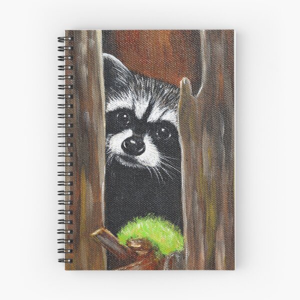 Item preview, Raccoon in a Tree Painting designed and sold by Art by Kirsten Sneath.