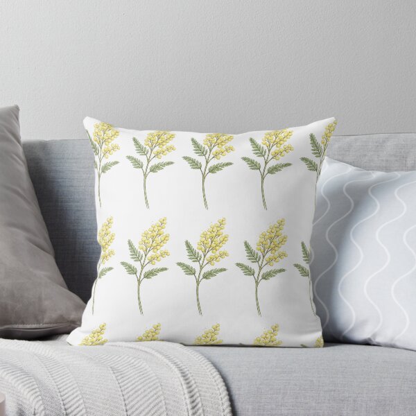 Item preview, Mimosa sprig with delicate yellow blossoms designed and sold by Side Quest Co..