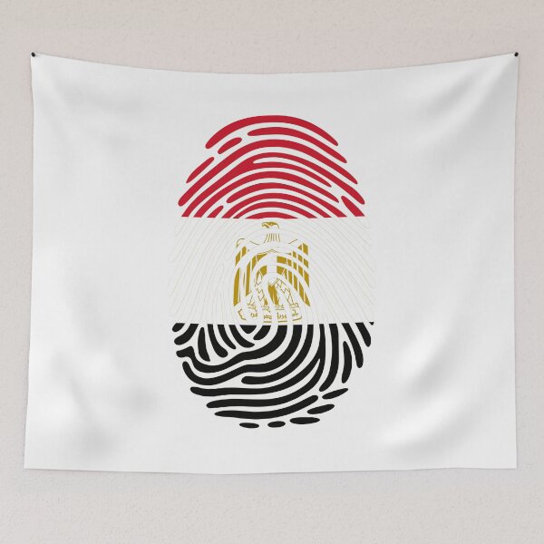 Item preview, Egypt Flag Fingerprint Identity | Egyptian DNA Heritage Graphic designed and sold by NTGUILTY.