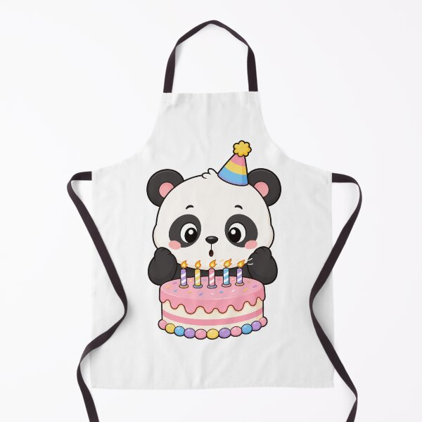 Item preview, Cute Panda Blowing Birthday Candles Kawaii Cartoon Celebration Design designed and sold by Seculinator.