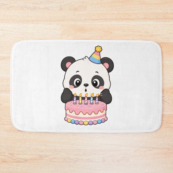 Item preview, Cute Panda Blowing Birthday Candles Kawaii Cartoon Celebration Design designed and sold by Seculinator.