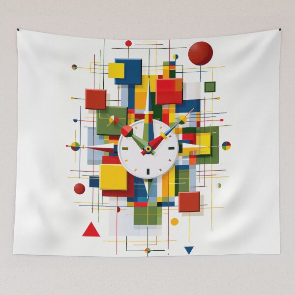 Item preview, Abstract clock geometric design art designed and sold by TanyaLovus.