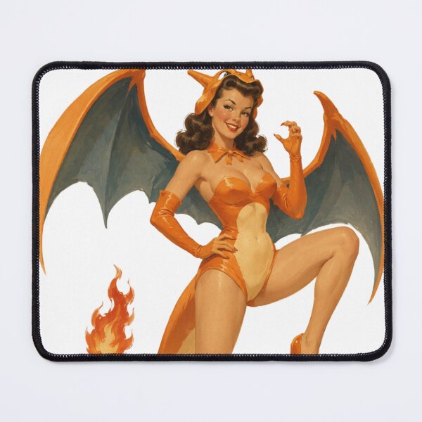 Item preview, Fire Dragon Pin-Up Cosplay | Vintage Monster Inspired Beauty designed and sold by Cosplayvintage.
