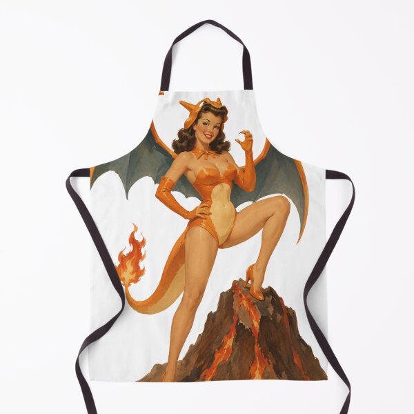 Item preview, Fire Dragon Pin-Up Cosplay | Vintage Monster Inspired Beauty designed and sold by Cosplayvintage.
