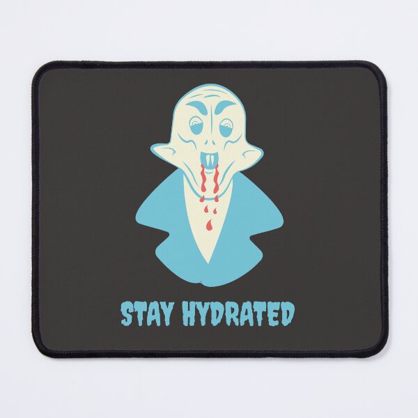 Item preview, Funny Nosferatu Stay Hydrated Gothic Illustration Blue Edition designed and sold by beboplab.