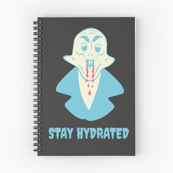 Item preview, Funny Nosferatu Stay Hydrated Gothic Illustration Blue Edition designed and sold by beboplab.
