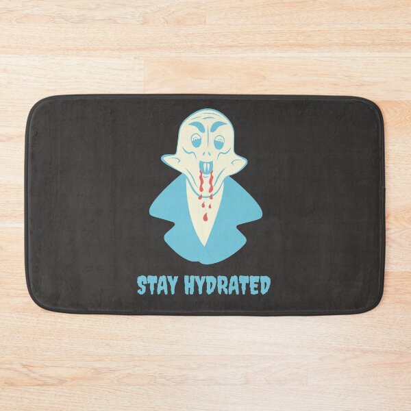 Item preview, Funny Nosferatu Stay Hydrated Gothic Illustration Blue Edition designed and sold by beboplab.