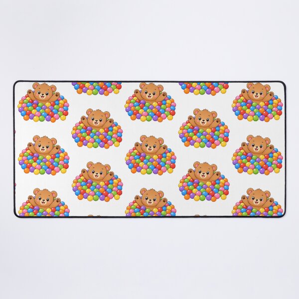 Item preview, Cute Bear Playing in Ball Pit Kawaii Cartoon Playtime Design designed and sold by Seculinator.